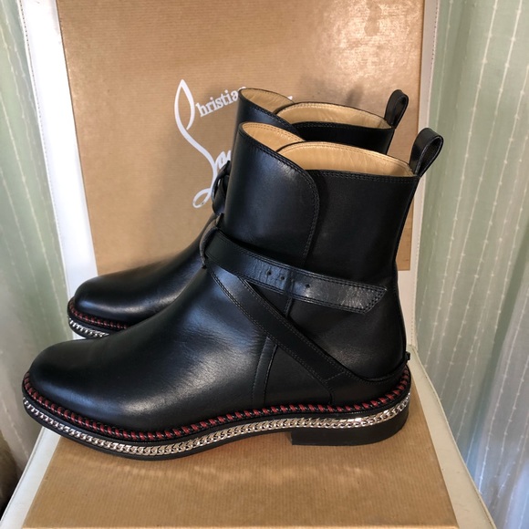 Authentic Louboutin black leather Chelsea boot size - Picture 11 of 16